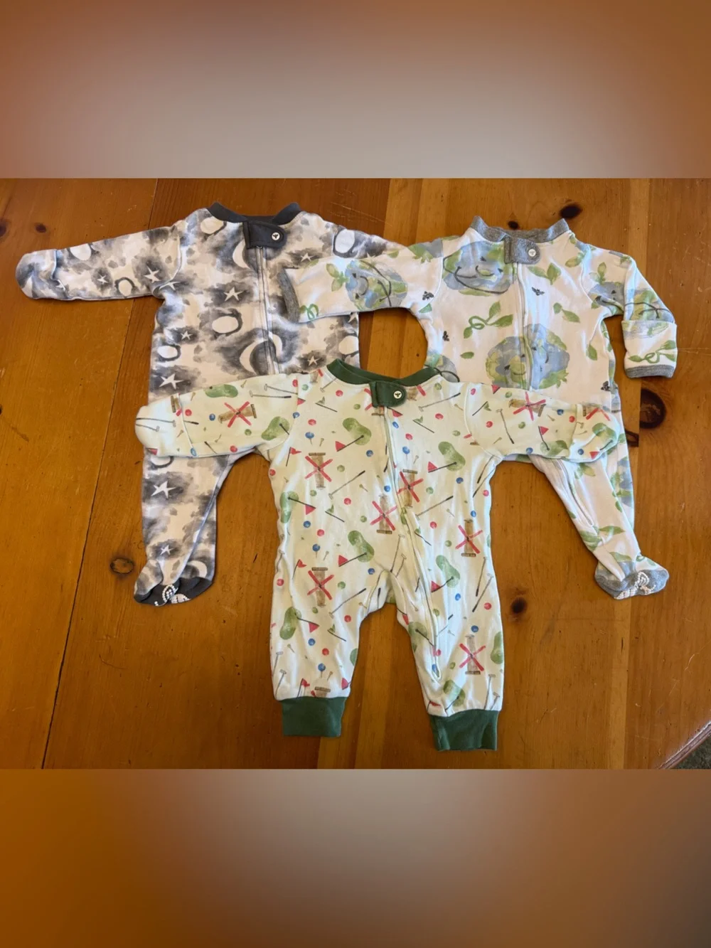 Burt's Bees Baby Newborn onesies bundle of 3